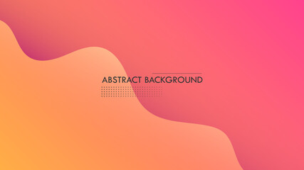 Abstract Modern Background with Fluid Liquid Wave Lines Motion Element and Purple Orange Gradient Color