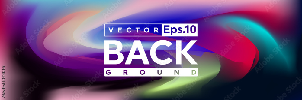 Poster vivid background vector design. abstract modern colorful hologram blur background design for web des