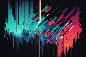 glitch vector background, colorful wallpaper, Made by AI,Artificial intelligence