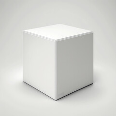 Naklejka premium blank white box. Generative AI