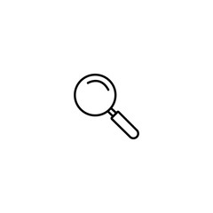 Magnifying glass icon vector for web, computer and mobile app