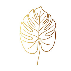 Gold leaf illustration 