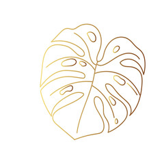 Gold leaf illustration 