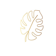 Gold leaf illustration 