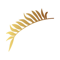 Gold leaf illustration 