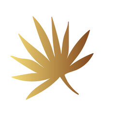 Gold leaf illustration 