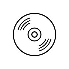 Vinyl record icon vector design templates