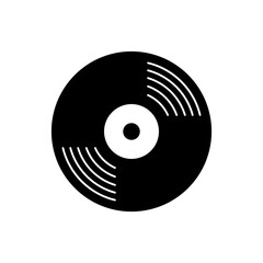Vinyl record icon vector design templates