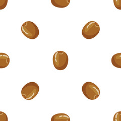 Whole kiwi pattern seamless background texture repeat wallpaper geometric vector