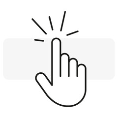 finger pointer. Arrow pointer, mouse cursor. Vector illustration.