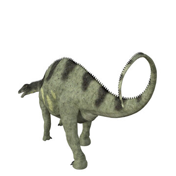 Brachytrachelopan isolated dinosaur 3d render