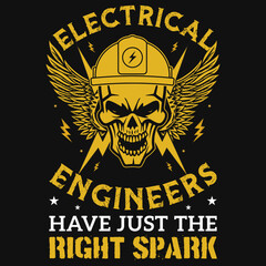 Electrician graphics tshirt design