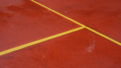 tennis court in a stadium