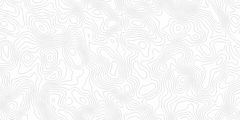Obraz premium Topographic map. Geographic mountain relief. Abstract lines background. Contour maps. Vector illustration, Topo contour map on white background, Topographic contour lines vector map seamless pattern.