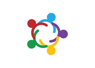 Community logo. teamwork logo. social logo. partnership logo. communication logo.