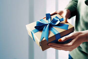 gift box in hand