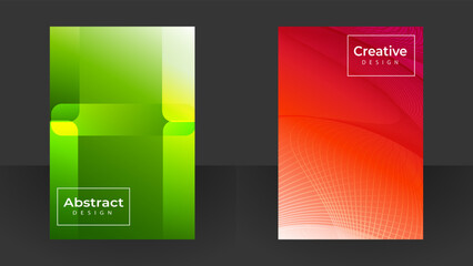 Naklejka premium Cover design and annual report cover template for brochure design, magazine, poster, flyer etc.