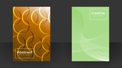 Annual report brochure flyer design template vector, Leaflet, presentation book cover templates. Transparent design.