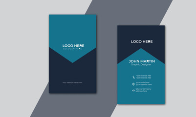 Modern Creative and Clean Business Card Template. 