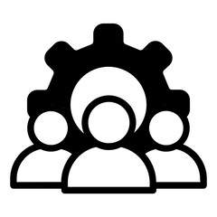 teamwork solid icon
