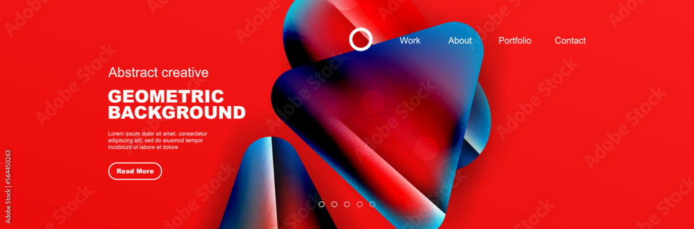Wall mural abstract background for your landing page design. web page for website or mobile app wallpaper