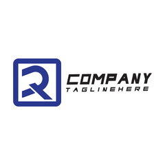Letter R logo icon design template elements