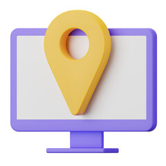 3d Location Icon