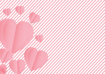 Happy valentine's day card hearts background - 564452600