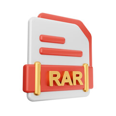3d file type format icon illustration render