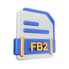 3d file type format icon illustration render