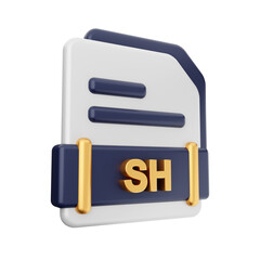 3d file type format icon illustration render