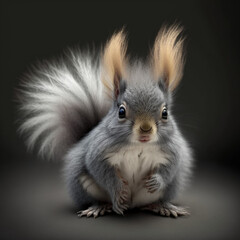 cute fuzzy squirrel