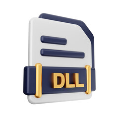 3d file type format icon illustration render