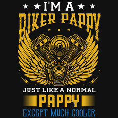 Biker pappy tshirt design