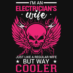 Electricians graphics tshirt design