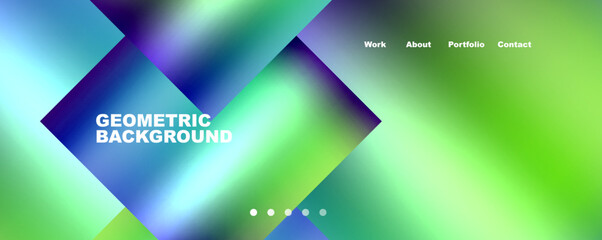 Minimalist geometric abstract background with fluid gradients. Vector Illustration For Wallpaper, Banner, Background, Card, Book Illustration, landing page