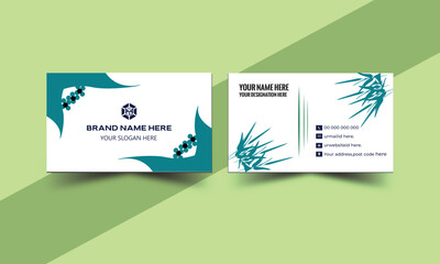 Creative modern name card and business card. Modern Business Card - Creative Set of modern business card print templates. Personal visiting card with company logo. Vector illustration.