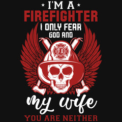 Firefighters graphic tshirt design