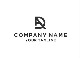 initial Letter AD Logo Design Vector