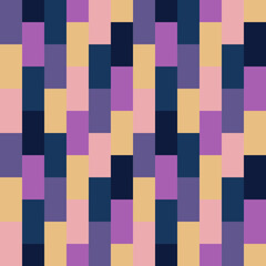 Fototapeta premium Seamless pattern with hand drawn squares