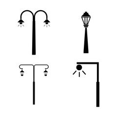 street lighting lamp icon