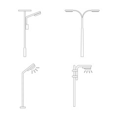 street lighting lamp icon