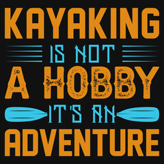 Kayaking tshirt design