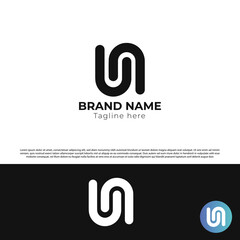 Letter UN Logo Design, U N, UN Monogram,
creative initial un vector logo template.
Innovative Initial Letter logo UN - vector illustration.