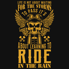 Motorcycle riding tshirt design