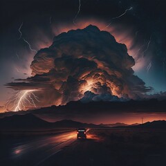 storm over the mountains