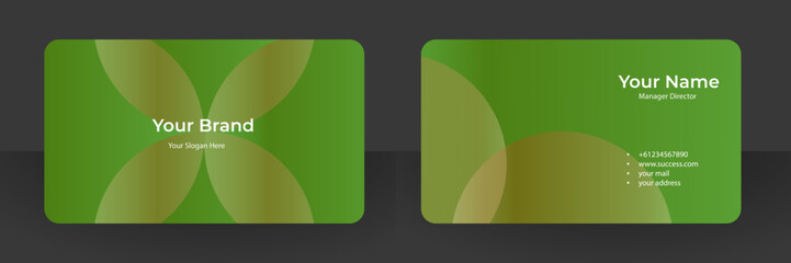 7Modern and simple business card with soft colour design.