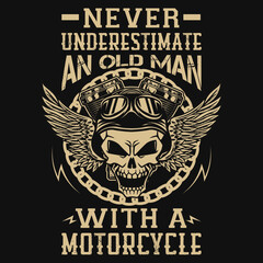 Motorcycle rider tshirt design