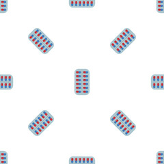 Antibiotic blister pattern seamless background texture repeat wallpaper geometric vector