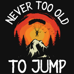 Skydiving tshirt design